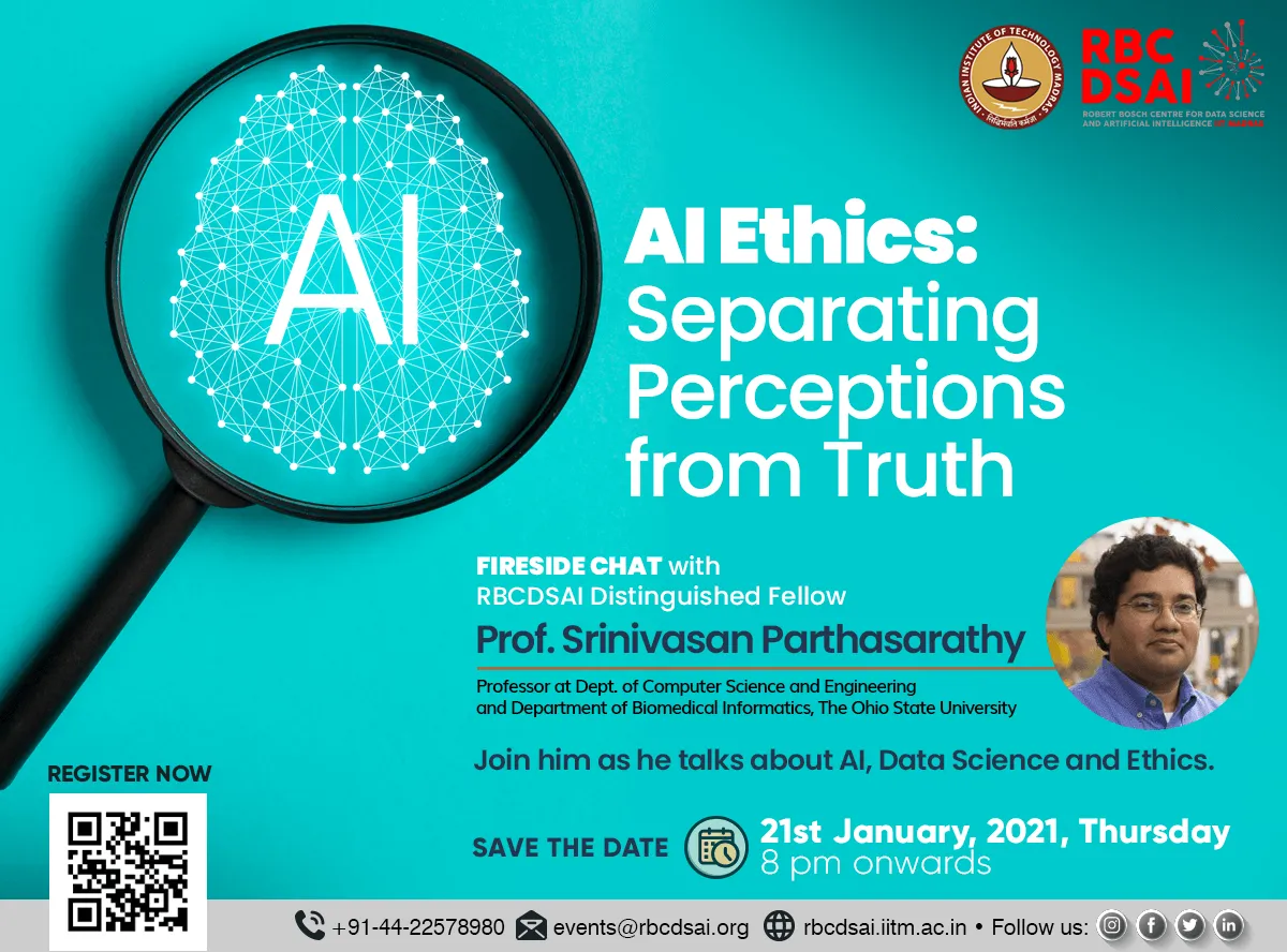 Fireside chat: with RBCDSAI Distinguished Fellow Prof. Srinivasan Parthasarathy